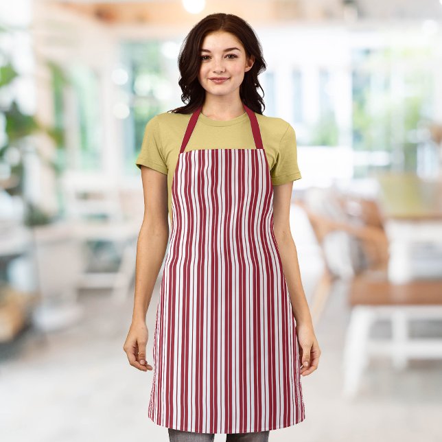 Fully Editable Colours Rustic Country Stripes Apron (Creator Uploaded)