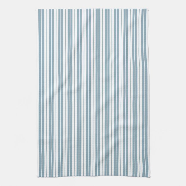 Fully Editable Colours Rustic Country Stripes Tea Towel (Vertical)