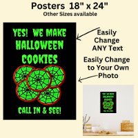 Fully Editable Halloween Cookies for Cake Store