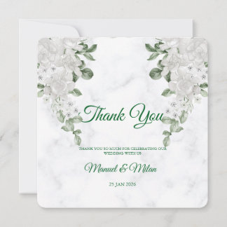 Fully Editable Simple and Elegant Thank You Card