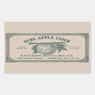 Fully Editable Vintage Apple Cider Label