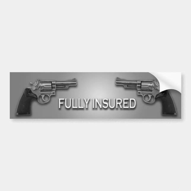FULLY INSURED BUMPER STICKER (Front)
