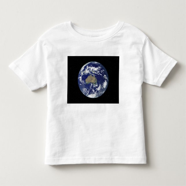 Fully lit Earth centred on Australia and Ocean Toddler T-Shirt (Front)