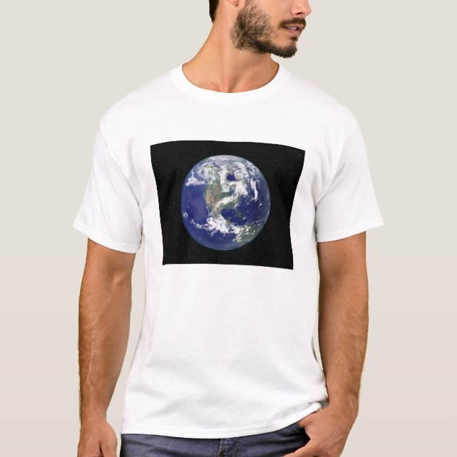 Fully lit Earth centred on North America T-Shirt (Front)