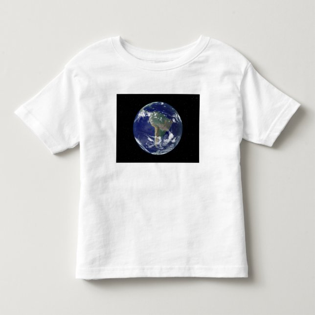 Fully lit Earth centred on South America Toddler T-Shirt (Front)
