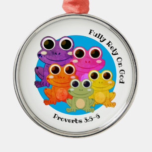 FULLY RELY ON GOD Christian Metal Tree Decoration