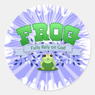 Fully Rely on God Classic Round Sticker