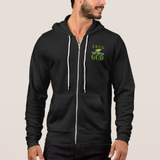 Fully Rely On God F. R. O. G - Frog Hoodie