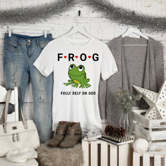 Fully Rely on God Frog Hearts T-Shirt