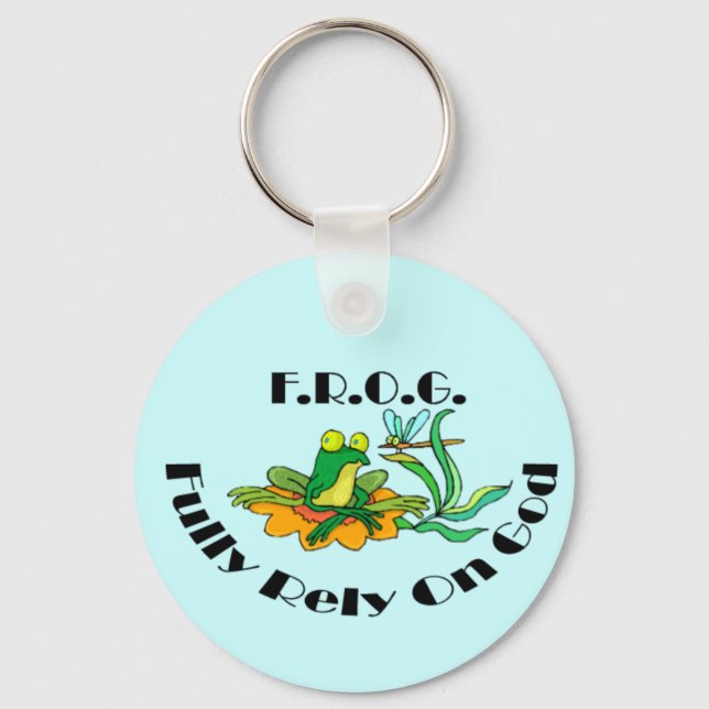 Fully Rely On God Keychain (Front)