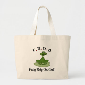 Fully Rely on God Large Tote Bag