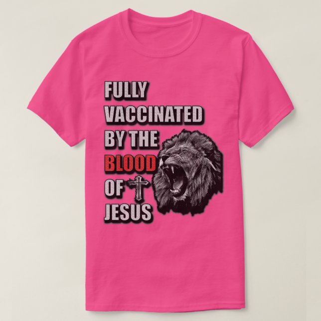 Fully Vaccinated By The Of Jesus Funny Christian ( T-Shirt (Design Front)