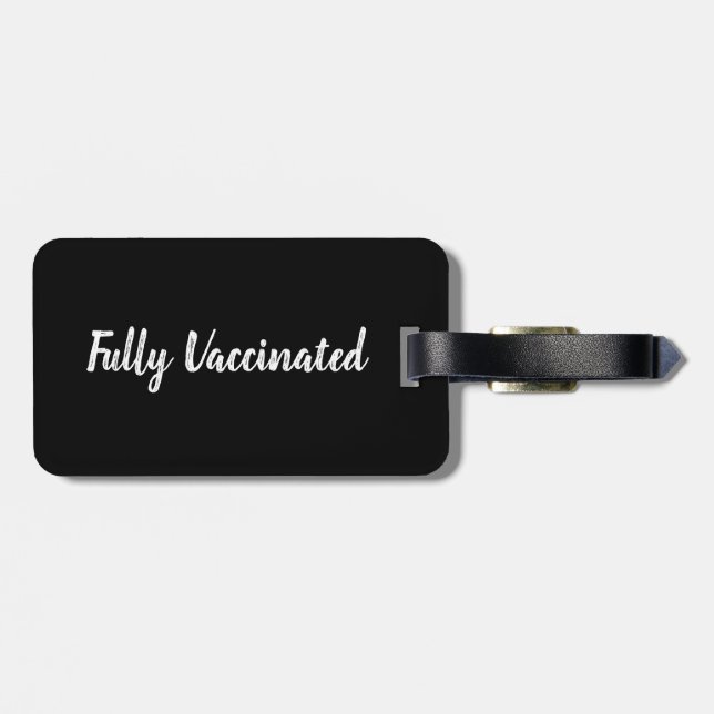 Fully Vaccinated | luggage tag (Back Horizontal)