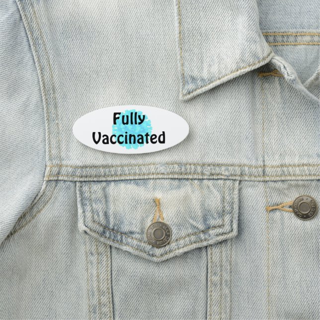 Fully Vaccinated Name Tag (In Situ)
