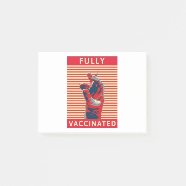Fully Vaccinated Post-it Notes (Front)