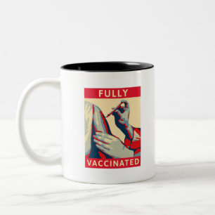 Fully Vaccinated Two-Tone Coffee Mug