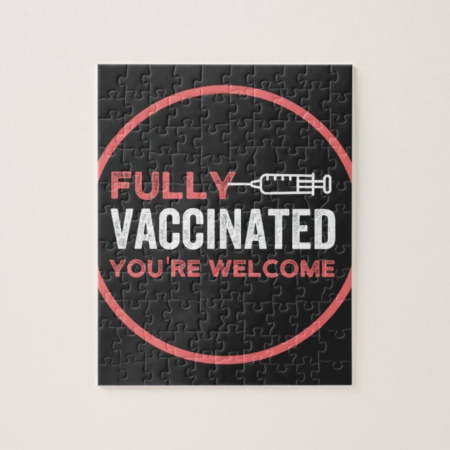 fully vaccinated, vaccinated, vaccine, end IT Jigsaw Puzzle (Vertical)