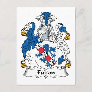 Fulton Family Crest Postcard