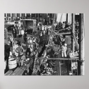 Fulton Fish Market: 1939 Poster