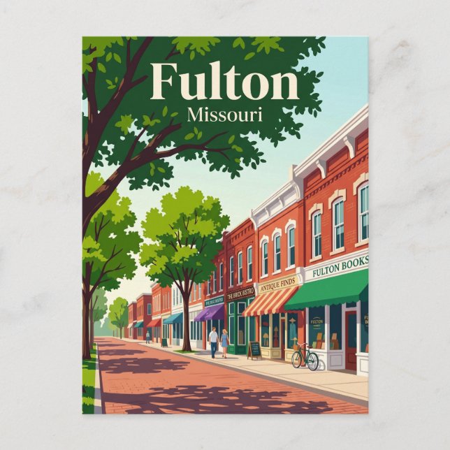 Fulton Missouri Postcard (Front)