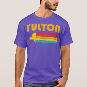 Fulton New York Vintage Distressed Souvenir T-Shirt