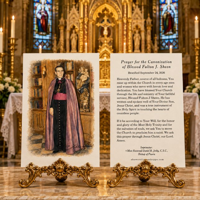 Fulton Sheen Canonisation Prayer Catholic Holy  (Creator Uploaded)