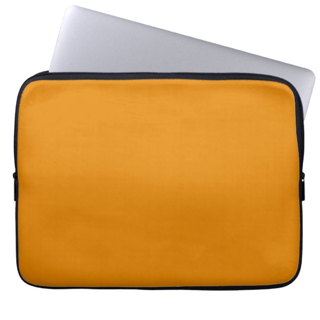 Fulvous Colour Laptop Sleeve (Front)