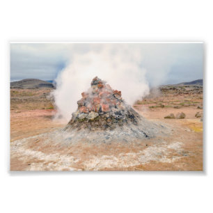 Fumarole, Hverir Geothermal Area, Iceland  Photo Print