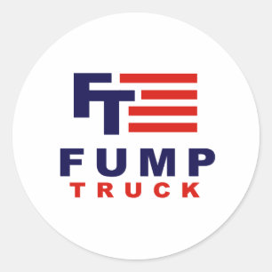 FUMP TRUCK - Anti-Trump - Classic Round Sticker