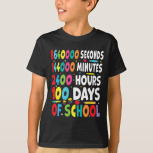 Fun 100 Days Of School Outfit For Math Teachers Bo T-Shirt