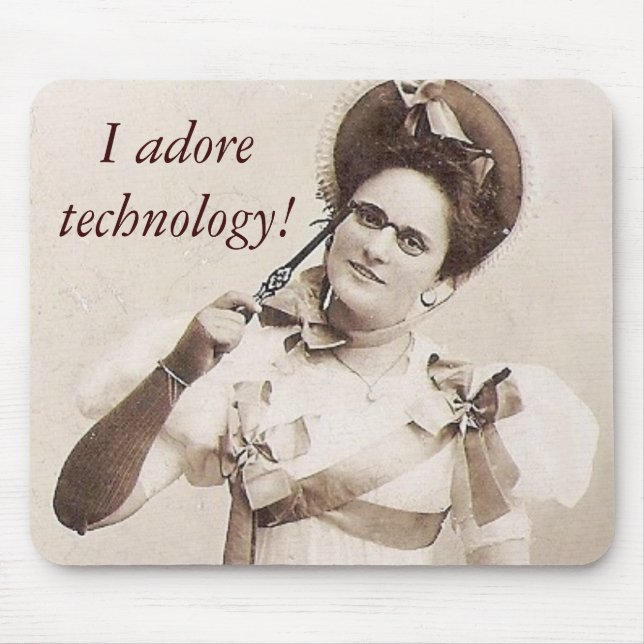 Fun 1800s Portrait from Eastern Europe Mouse Pad (Front)