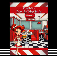 Fun 1950s Retro Diner Birthday Party Red White