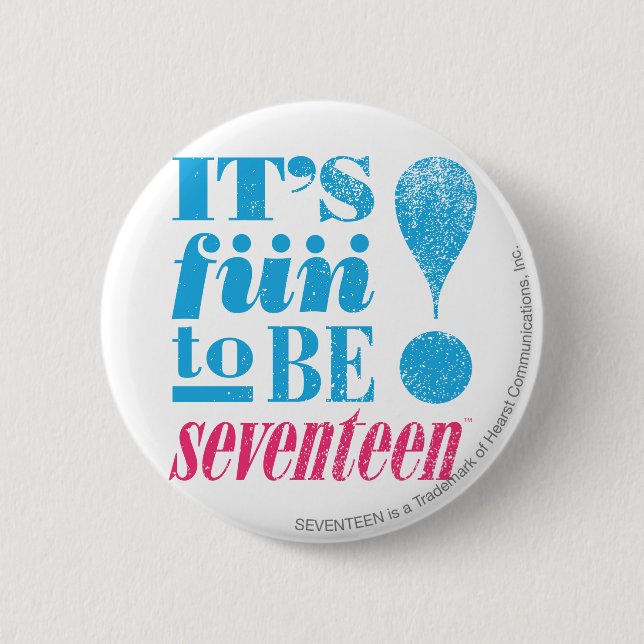 Fun 2 B 17-Aqua 6 Cm Round Badge (Front)