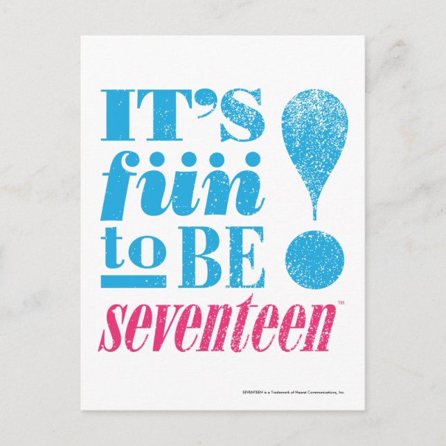 Fun 2 B 17-Aqua Postcard (Front)
