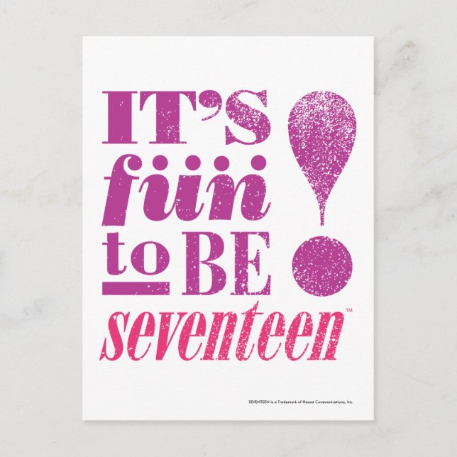 Fun 2 B 17-Purple Postcard (Front)