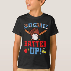Fun 2nd Grade Baseball Player First Day Of School T-Shirt