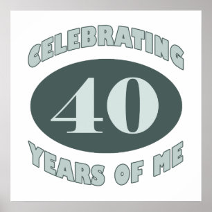 Fun 40th Birthday Gifts Poster