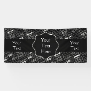 Fun 45th Birthday Party Personalised Monogram Banner