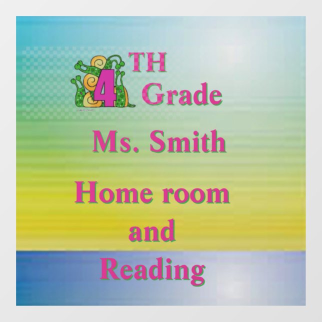 Fun 4th Grade School Room 6” X 6” (Sheet)
