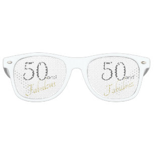 Fun 50 and Fabulous 50th birthday Retro Sunglasses