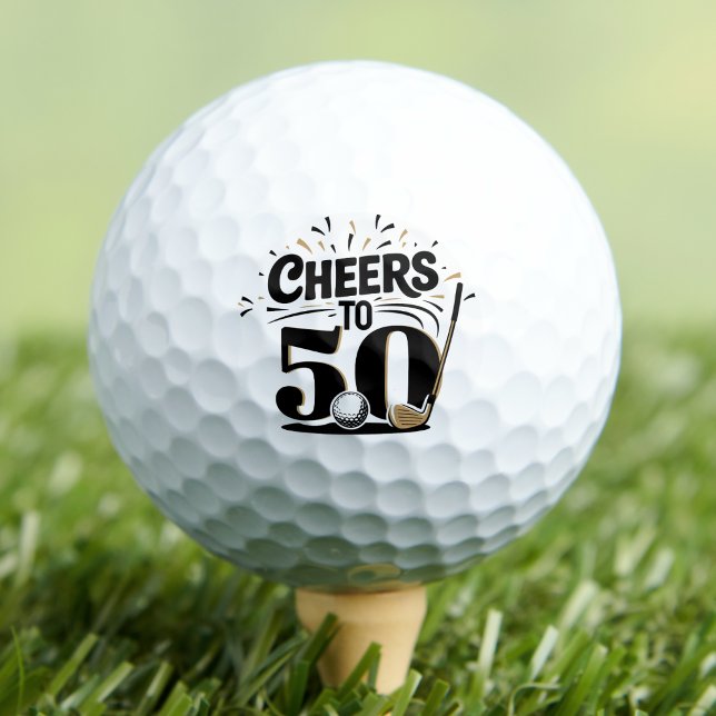 Fun 50th Birthday Golf Balls (Fun 50th Birthday Golf Balls)