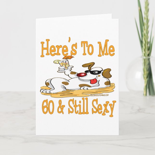 Fun 60th Birthday Gifts Card (Front)
