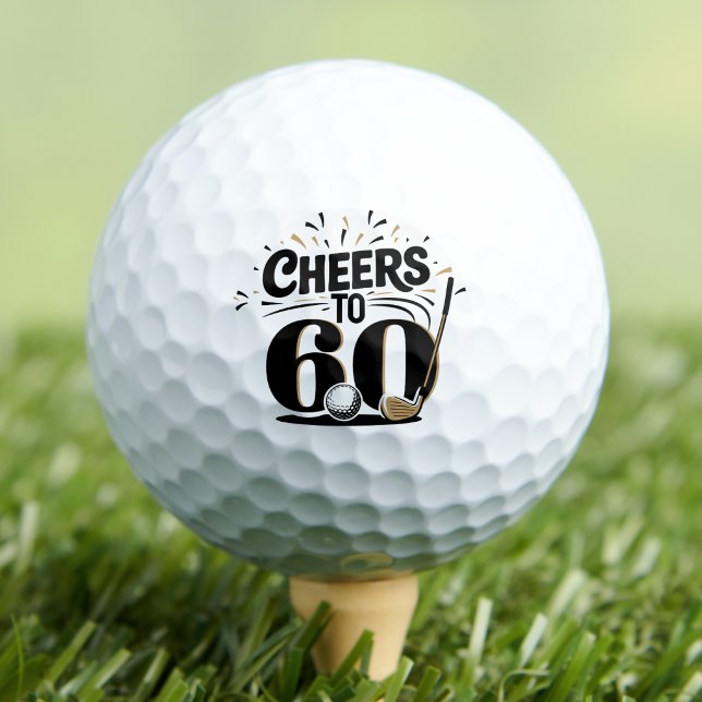 Fun 60th Birthday Golf Balls (Fun 60th Birthday Golf Balls)