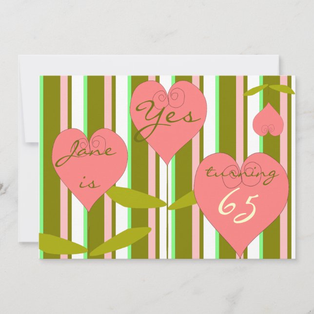 Fun 65th birthday Invitation (Front)