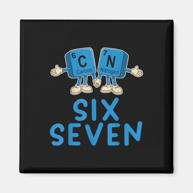Fun 67 Meme Six Seven Funny Science Teacher Period Magnet (Front)