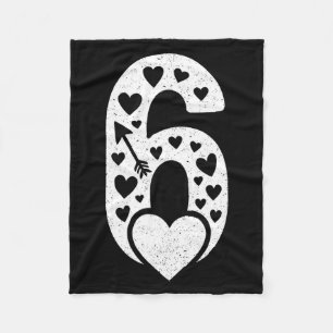 Fun 67 Number 6-7 6 7 Matching Valentine Six Seven Fleece Blanket