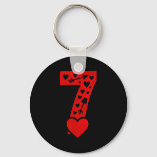 Fun 67 Number 6-7 6 7 Matching Valentine Six Seven Key Ring