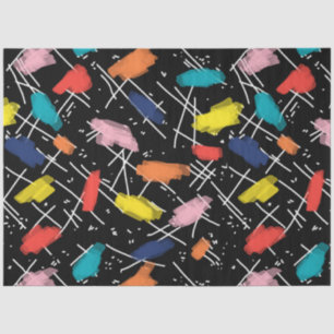 Fun 80s inspired bright and bold tissue paper