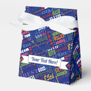 Fun 85th Birthday Party Personalised Monogram Favour Box