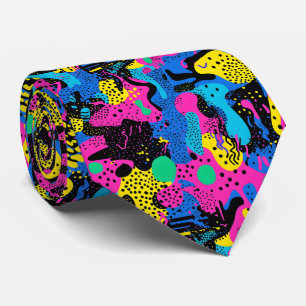 Fun 90s style tiled pattern tie